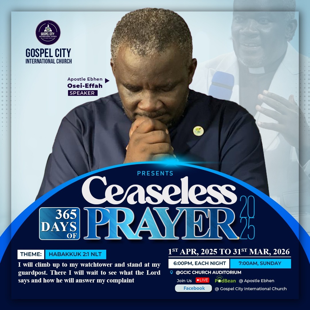 CEASELESS PRAYER 2026  (THE MONTH OF FEBRUARY) 